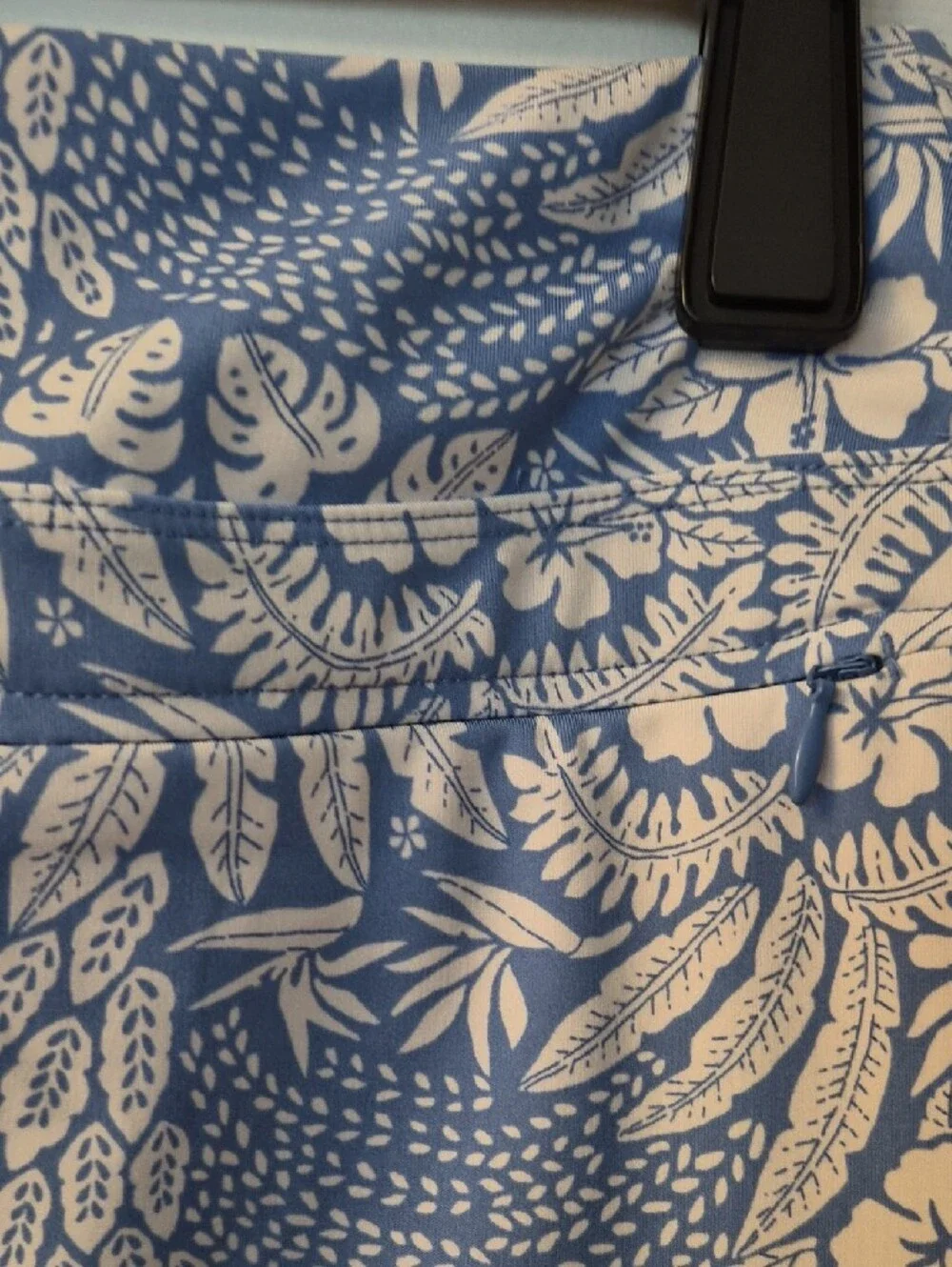 Tommy Bahama Blue and White Floral Circle Skort